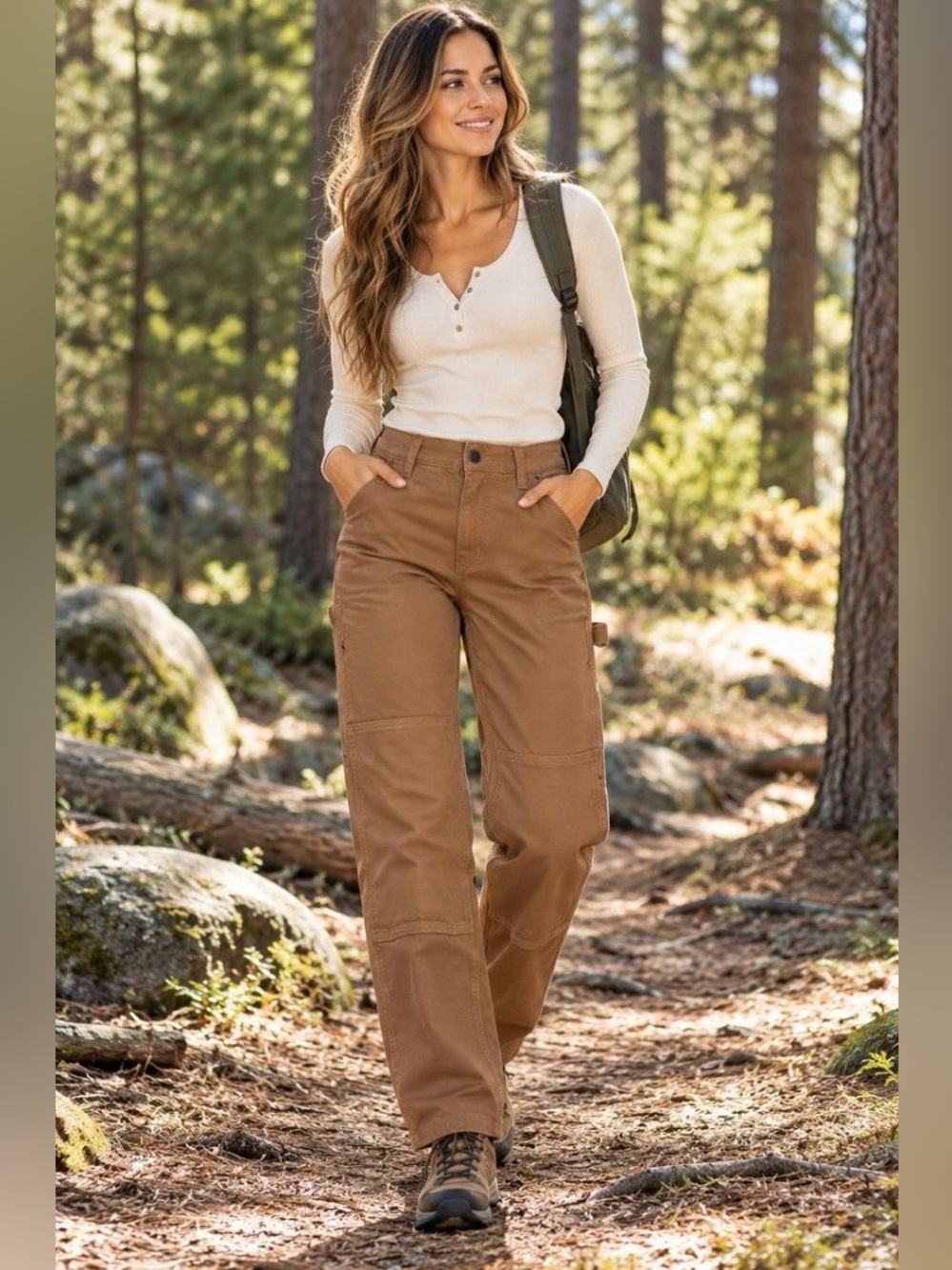 Carhartt - Women's Relaxed Fit Stretch Twill Pant Sz 10 tall new with tag brown